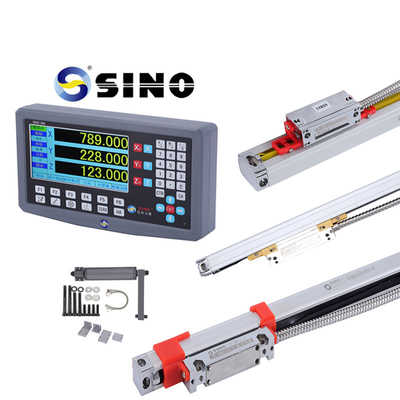 Collection d'outils de mesure à affût avec système de lecture numérique SINO SDS2-3VA 3 axes DRO et règle linéaire en verre KA300